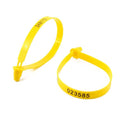 Leadseals(R) 500 Yellow Tite-Lock Plastic Tractor Truck Door Seal Tamper Proof Security Tags Numbered Safty Disposable Locks for Trailer Logistics Shipping Transport