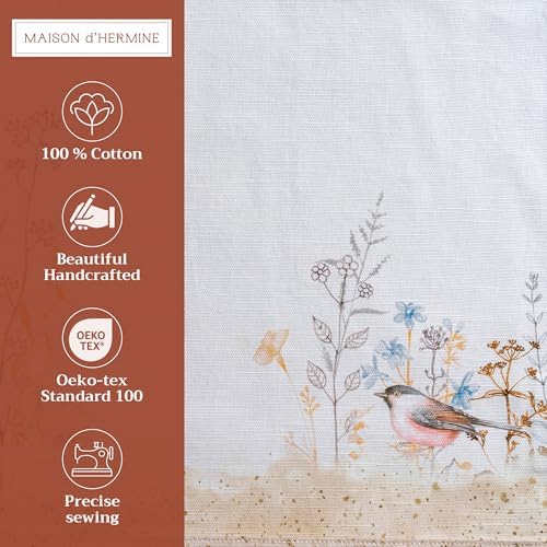 Maison d' Hermine Placemats Set of 4 Reusable 100% Cotton (13"x19")