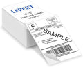 4x6 Thermal Labels, Fanfold Shipping Labels Strong Adhesive, Compatible with Vretti Jadens Munbyn Nelko Phomemo Rollo & Most Thermal Label Printer, Commercial Grade (500 Label/ 1 Stack) White