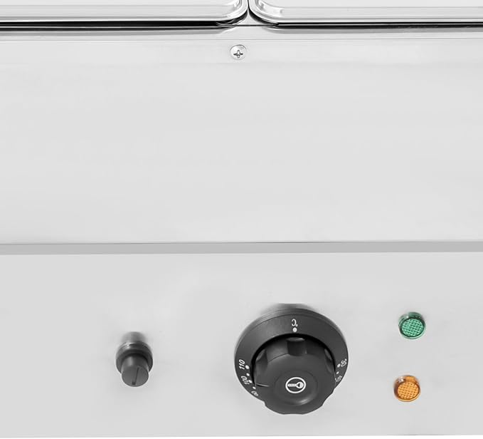 5 Pan Commercial Food Warmer,110V Electric Stainless Steel Steam Food Warmer with Lid,Electric Bain Marie Countertop with Temperature Control for Catering,Restaurant,Party (Small 5-Pan)