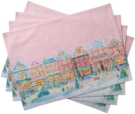Maison d' Hermine Placemats Set of 4 Reusable 100% Cotton (13"x19")