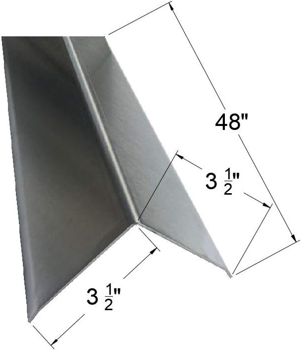 Brushed 304 Stainless Steel Corner Guards, 48" Wall Protectors, 20ga & 16ga, Available in 1/2" to 4", Multi-Pack Options (1, 2, 5, or 10) (2, 3 1/2 x 3 1/2, 16ga, with Hug Edges)