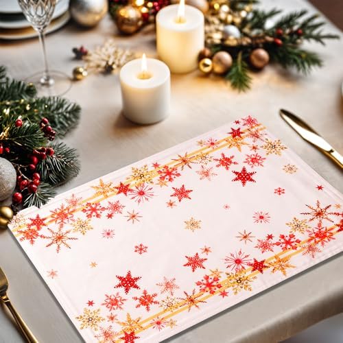 Maison d' Hermine Placemats Set of 4 Reusable 100% Cotton (13"x19")