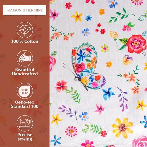 Maison d' Hermine Placemats Set of 4 Reusable 100% Cotton (13"x19")