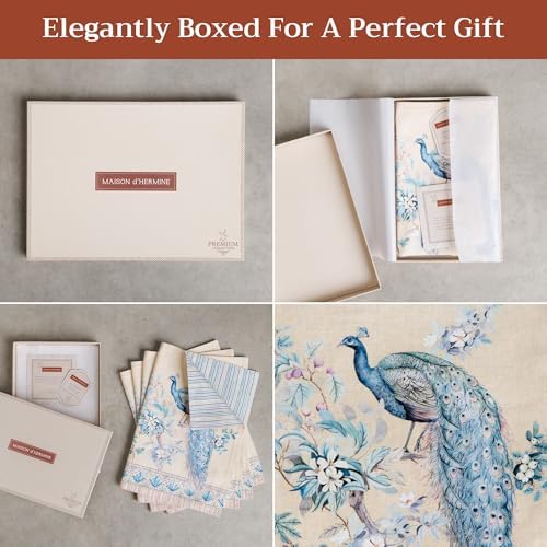 Maison d' Hermine Placemats Set of 4 Reusable 100% Combed Cotton (13"x19")