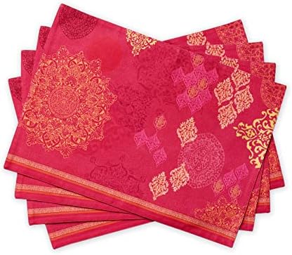 Maison d' Hermine Placemats Set of 4 Reusable 100% Cotton (13"x19")