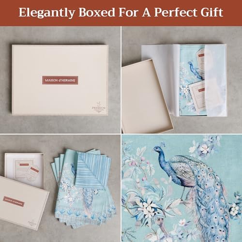 Maison d' Hermine Placemats Set of 4 Reusable 100% Combed Cotton (13"x19")