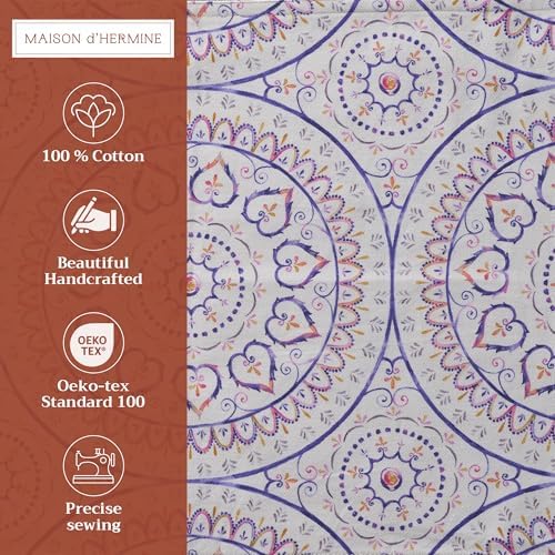 Maison d' Hermine Placemats Set of 4 Reusable 100% Cotton (13"x19")