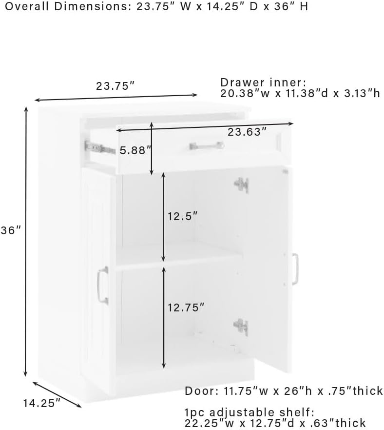 Crosley Furniture Stanton Pantry Storage Cabinet