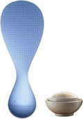 Tumbler Anti-Stick Rice Spoon & Paddle - Standing, Heat Resistant, Easy Clean Nonstick Rice Cooker Spoon, Scooper for Kitchen, Serving Spatula (blue)