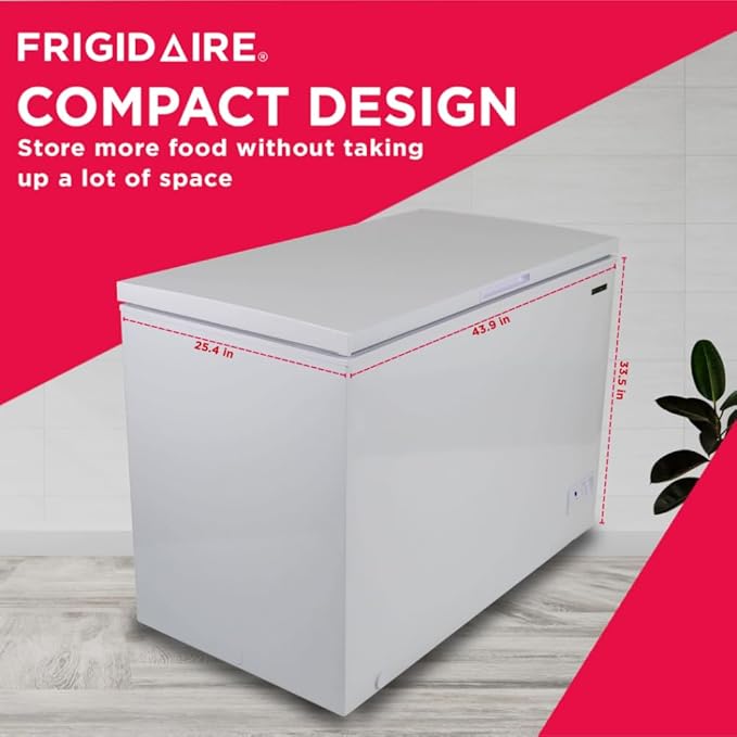 FRIGIDAIRE 10 Cubic Foot Chest Freezer, 10 cu ft, White