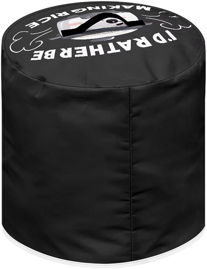 Round Pressure Cooker Cover 6 qt,Cute Cooker Pattern Kitchen Appliance Cover Dust Cover with Pockets for Electric Pressure Cooker Air Fryer Rice Cooker Steamer