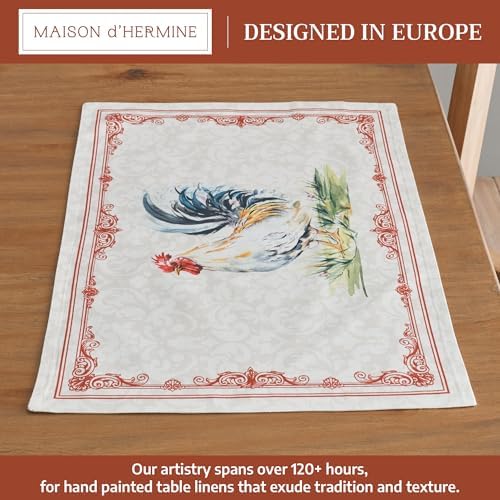 Maison d' Hermine Placemats Set of 4 Reusable 100% Cotton (13"x19")