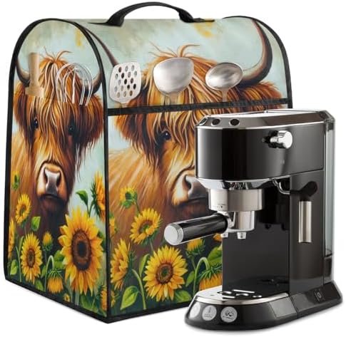 Highland Cow Kitchen Aid Covers Foldable Washable Stand Mixer Dust Cover