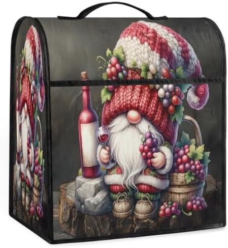 Red Wine Kitchen Aid Covers Foldable Washable Stand Mixer Dust Cover