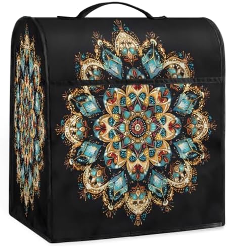 Mandala Flower Kitchen Aid Covers Foldable Washable Stand Mixer Dust Cover