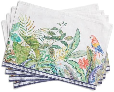 Maison d' Hermine Placemats Set of 4 Reusable 100% Combed Cotton (13"x19")