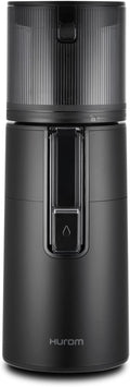 Hurom H400 Renewed Easy Clean Slow Juicer, Matte Black | Hands-Free | Hopper Fits Whole Produce | Quiet Motor | Scrub Free Cleaning | BPA Free | Easy Assembly | Cold Press Masticating Juicer