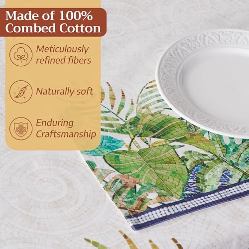 Maison d' Hermine Placemats Set of 4 Reusable 100% Combed Cotton (13"x19")