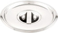 Restaurantware LID ONLY: Met Lux Lid For 3.5 Quart Bain Marie 1 Stainless Steel Lid For Bain Marie Pot - Built-In Handle Pot Sold Separately