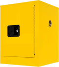 17"x17"x18" Safety Storage Cabinets Flammable Storage Cabinet, Manual Close Adjustable Shelf Alloy Steel Fireproof Hazardous Storage Cabinet Leak-proof Durable Storage Bin for Commercial Industrial