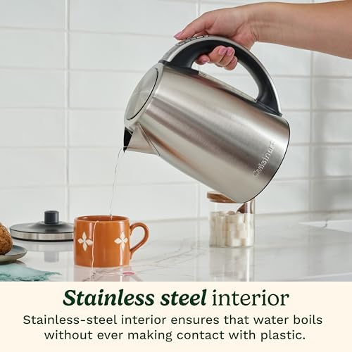 Cuisinart Electric Kettle, 1500W, 6 Temperature Presets, 1.7L, CPK-17P1 - Image 4