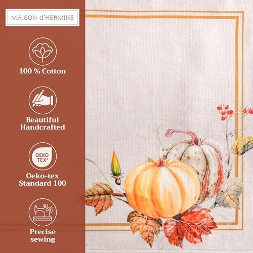 Maison d' Hermine Placemats Set of 4 Reusable 100% Cotton (13"x19")