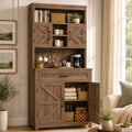 kepptory 69" Kitchen Pantry Cabinet with Shelves and Drawer
