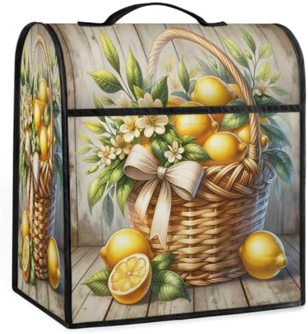 Lemon Wooden Kitchen Aid Covers Foldable Washable Stand Mixer Dust Cover