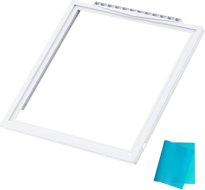 Upgraded 241969501 Shelf Frame without Glass Refrigerator Compatible with Frigidaire Shelf Replacement Parts Frigidaire Gallery Shelf Replacement LFSS2612TF0 FGHS2631PF4A FFSS2615TS0 Drawer Shelves