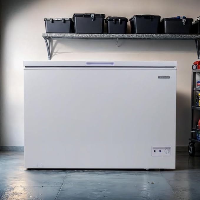 FRIGIDAIRE 10 Cubic Foot Chest Freezer, 10 cu ft, White
