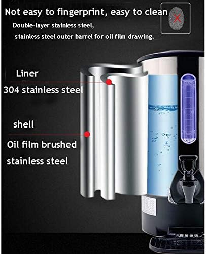 INTBUYING Stainless Steel Large Capacity Commercial Office Kitchen Hot Water Dispense Boiler Instant Boiling Machine Heater Electric Kettle Temperature Control for Coffee Tea with Faucet Tap-9.7L