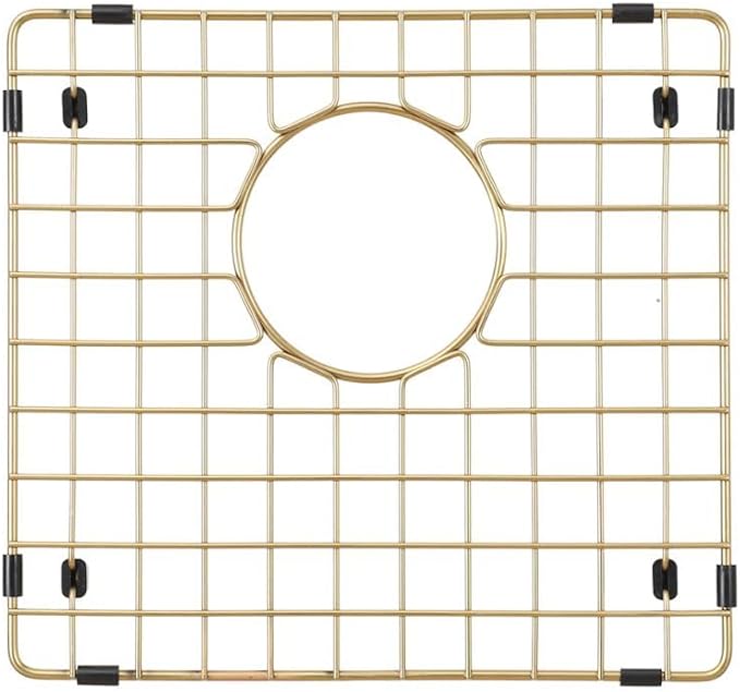 STARSTAR Workstation Ledge Topmount/Drop-in Single Bowl Satin Matte 304 Stainless Steel Kitchen/Yard/Bar/Laundry/Office Sink, With Grid, Colander, Cutting Board, Strainer (22x22x12 Gold)
