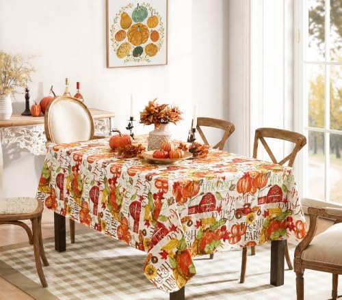 Newbridge Thanksgiving Blessed Harvest 60 x 102 Inch Rectangle Tablecloth
