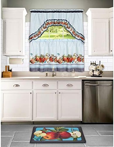 Anti-Fatigue Floor Comfort Mat - 18 x 30 Inch (Golden Delicious) - Waterproof Non-Slip Rug - Easy to Clean Cushioned Mat for Kitchen, Bathroom, Standing Desk & Office - Achim Home Decor