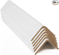 ESK Packaging® Cardboard Edge Protectors for Shipping - 2"W x 2"D x 24"L, Light Duty .120 ga, Pallet Corner Protectors, Angle Boards, White, 50/Pack