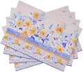 Maison d' Hermine Placemats Set of 4 Reusable 100% Cotton (13"x19")