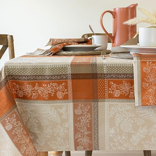 Benson Mills Heirloom Harvest Tablecloth (Terracotta 60"x 104" Rectangular)