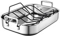 Le Creuset Stainless Steel Roasting Pan with Nonstick Rack, 14" x 10"