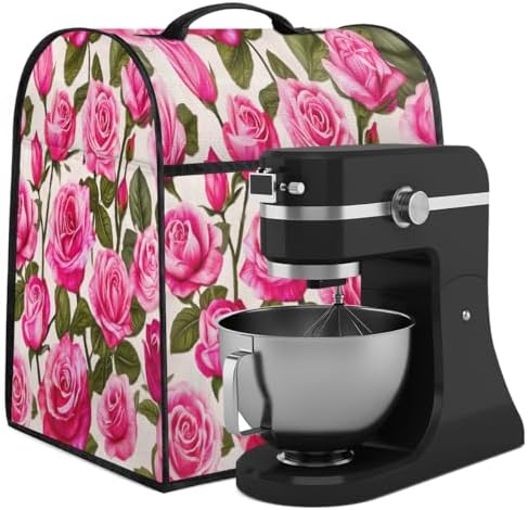 Rose Pink Kitchen Aid Covers Foldable Washable Stand Mixer Dust Cover