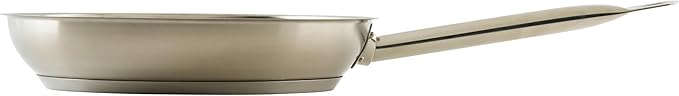 Winco Commercial-Grade Stainless Steel Fry Pan, Natural Finish, 11"