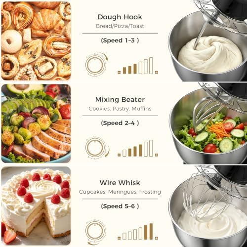 OSTBA Stand Mixer, 8.5QT Electric Kitchen Mixer