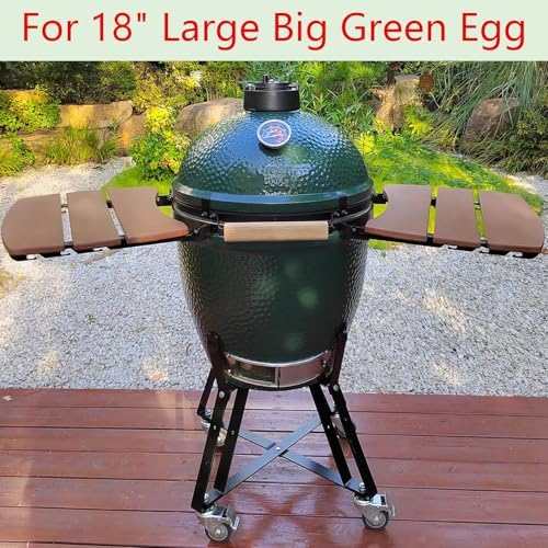 Rolling Outdoor Cart for BGE, Large Big Green Egg Smoker Kamado Joe Grill