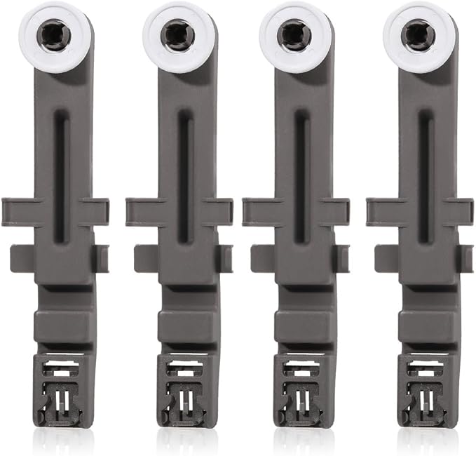 [Upgraded] W10571738 Dishwasher Upper Dishrack Adjuster and Wheel Assembly fit for Maytag/Whirlpool Dishwashers, Replace WPW10571738, 3449627, AP6023130, PS11756470 (4 Pack)