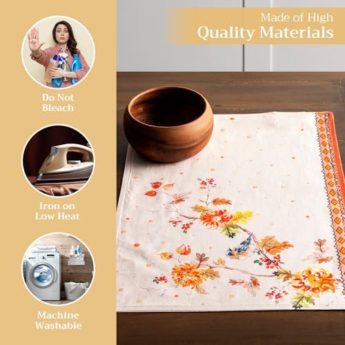 Maison d' Hermine Placemats Set of 4 Reusable 100% Cotton (13"x19")