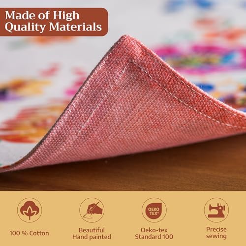 Maison d' Hermine Placemats Set of 4 Reusable 100% Cotton (13"x19")