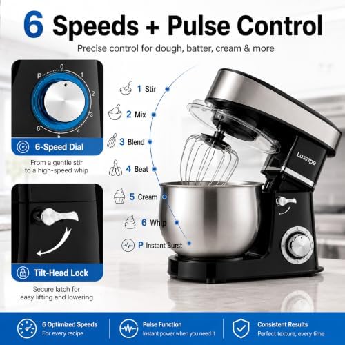Household Stand Mixer, 7QT Kitchen Electric Mixer for Home Baking