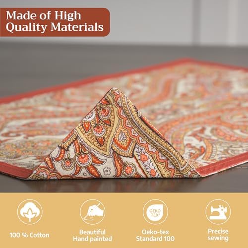 Maison d' Hermine Placemats Set of 4 Reusable 100% Cotton (13"x19")