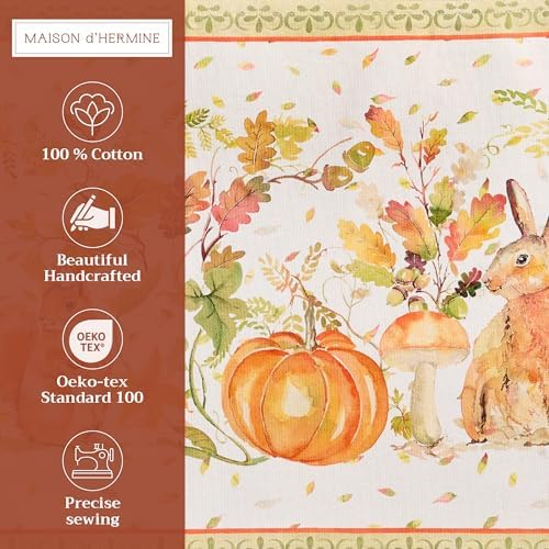 Maison d' Hermine Placemats Set of 4 Reusable 100% Cotton (13"x19")