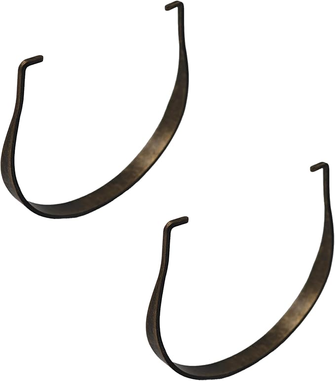 2PCS U-Shape Stainless Steel Teapot Handle, Bronze Inside Buckle Replacement Handle for Ceramic Pottery Teapot Kettle Accessories